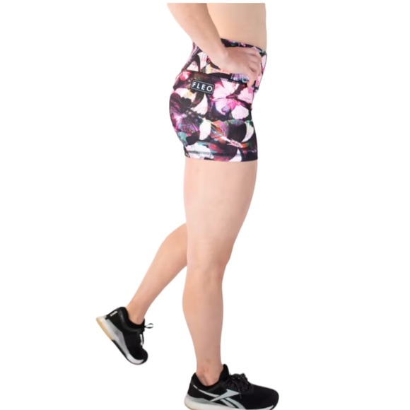 FLEO Butterfly Daydream Power High Rise Shorts - Picture 8 of 10